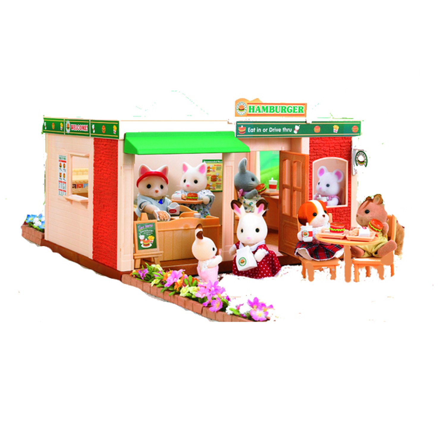 Набор игровой Sylvanian Families Ресторан Гамбургер купить с доставкой — 5  360 руб.. Фото, отзывы, выгодные цены.