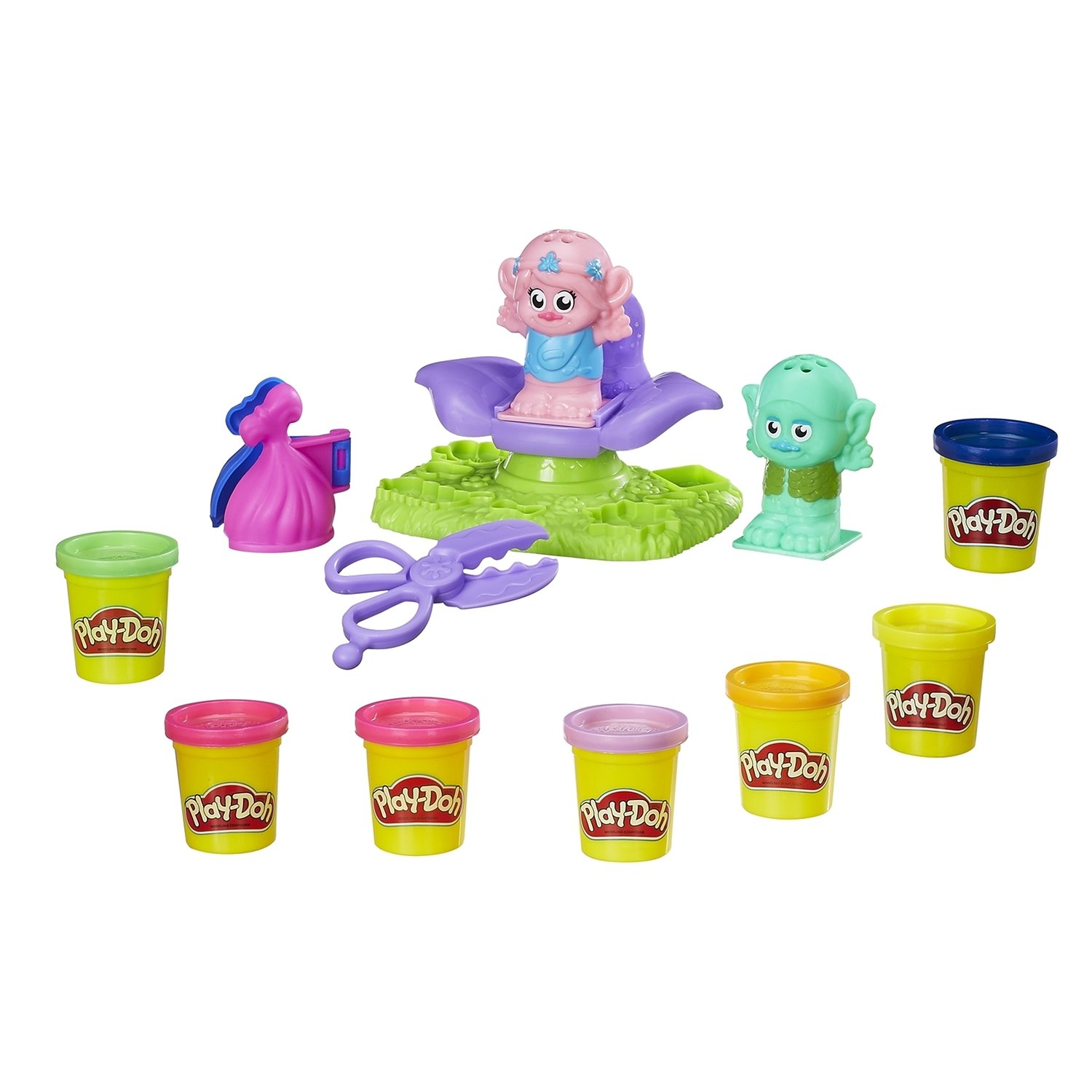 Плей до. Play Doh парикмахерская Тролли. Hasbro Play-Doh b9027 игровой набор 