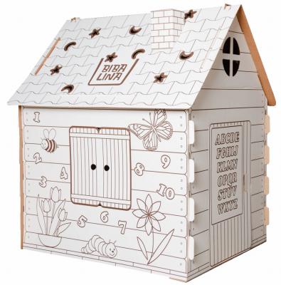 Картонный домик Bibalina для раскрашивания Colouring play-house