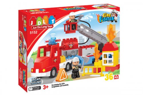 Конструктор JDLT Пожарные спасатели 5152, 36 деталей