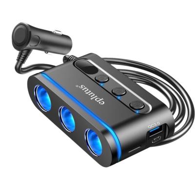 Разветвитель в прикуриватель на 3 розетки FC-342/ 250W / PD30W