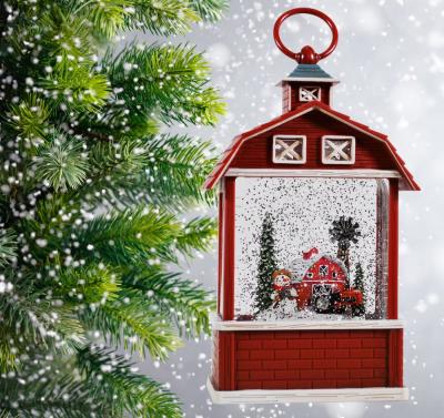 Фонарь LED AZ2021-525 с новогодней композицией музыкальный