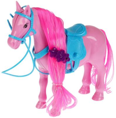 Аксессуары для кукол Лошадь для Софии кивает головой, розовая с аксессуарами, Карапуз, B1996455PH-RU