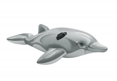 Игрушка для катания по воде Дельфин надувной Intex