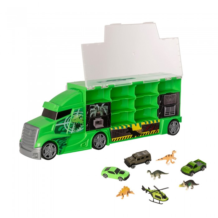 Игрушка HTI Teamsterz Автоперевозчик Dino с транспортными средствами и динозаврами