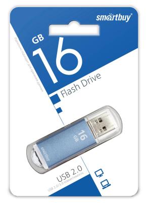 USB-накопитель SmartBuy V-Cut series USB 2.0 16 ГБ, синий