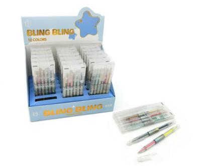 Ручки гелевые Intelligent Yimei Двухцветные, 0.5 мм, 12 цветов, 6 штук