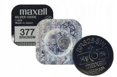 Элемент питания для часов Maxell 377/376 SR66 SR626SW/G4, серебро-цинк zal