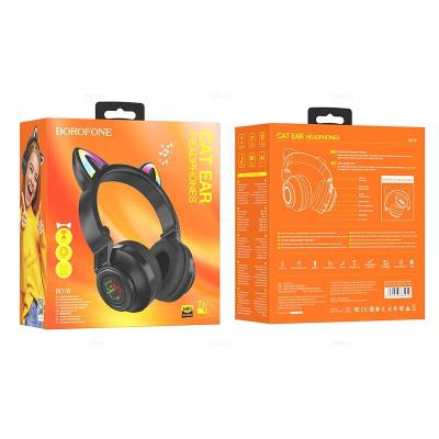 Bluetooth-наушники с ушками полноразмерные BO18 Cat черные* Bluetooth-наушники с ушками полноразмерные BO18 Cat черные*