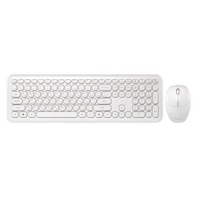 Комплект клавиатура+мышь мультимедийный Smartbuy SBC-666395AG-W белый