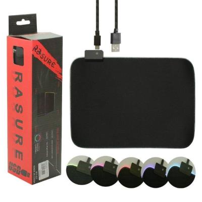 Коврик для мышки с подсветкой RGB-02, черный