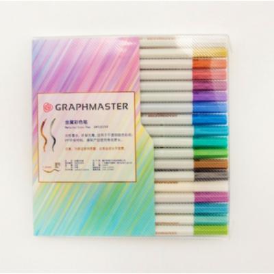 Скетч-маркеры Intelligent Graphmaster, 18 цветов, металлик тонкие