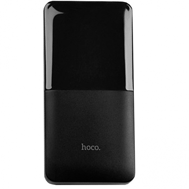 Аккумулятор внешний HOCO J42, High power, 10000mAh, пластик, 2 USB выхода, Type-C, 2.0A, чёрный zal