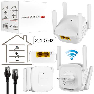 Роутер и усилитель Wi-Fi 2.4G Мини LV-WR41Q, белый